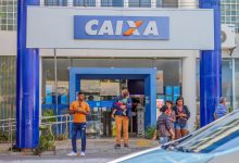 Fachada do Banco Caixa.