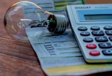 Boleto de água e luz.