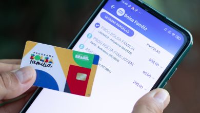 Aplicativo bolsa família no celular.